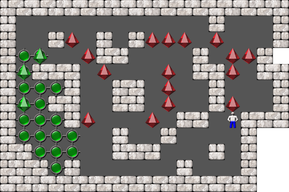 Sokoban Jean-Pierre Kent level 17